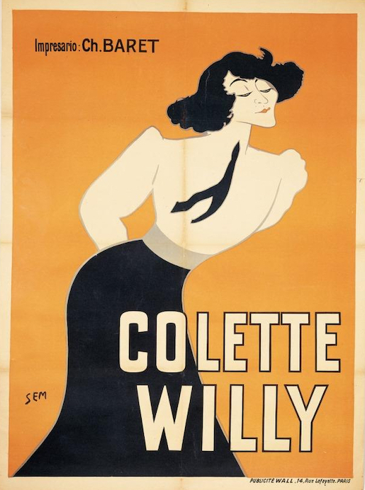 Sem Affiche "Colette Willy" pour les tournées Baret 1909 160 x 120 cm Collection Michel Remy-Bieth © DR
